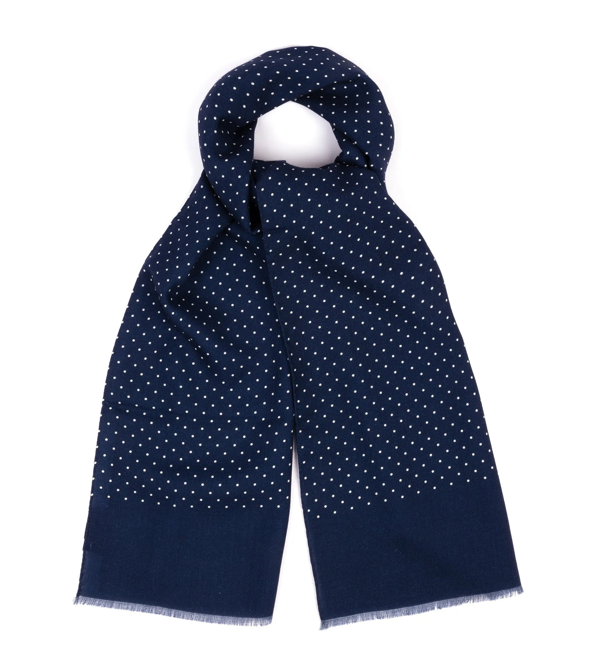 Bigi Lightweight Wool Scarf: Blue