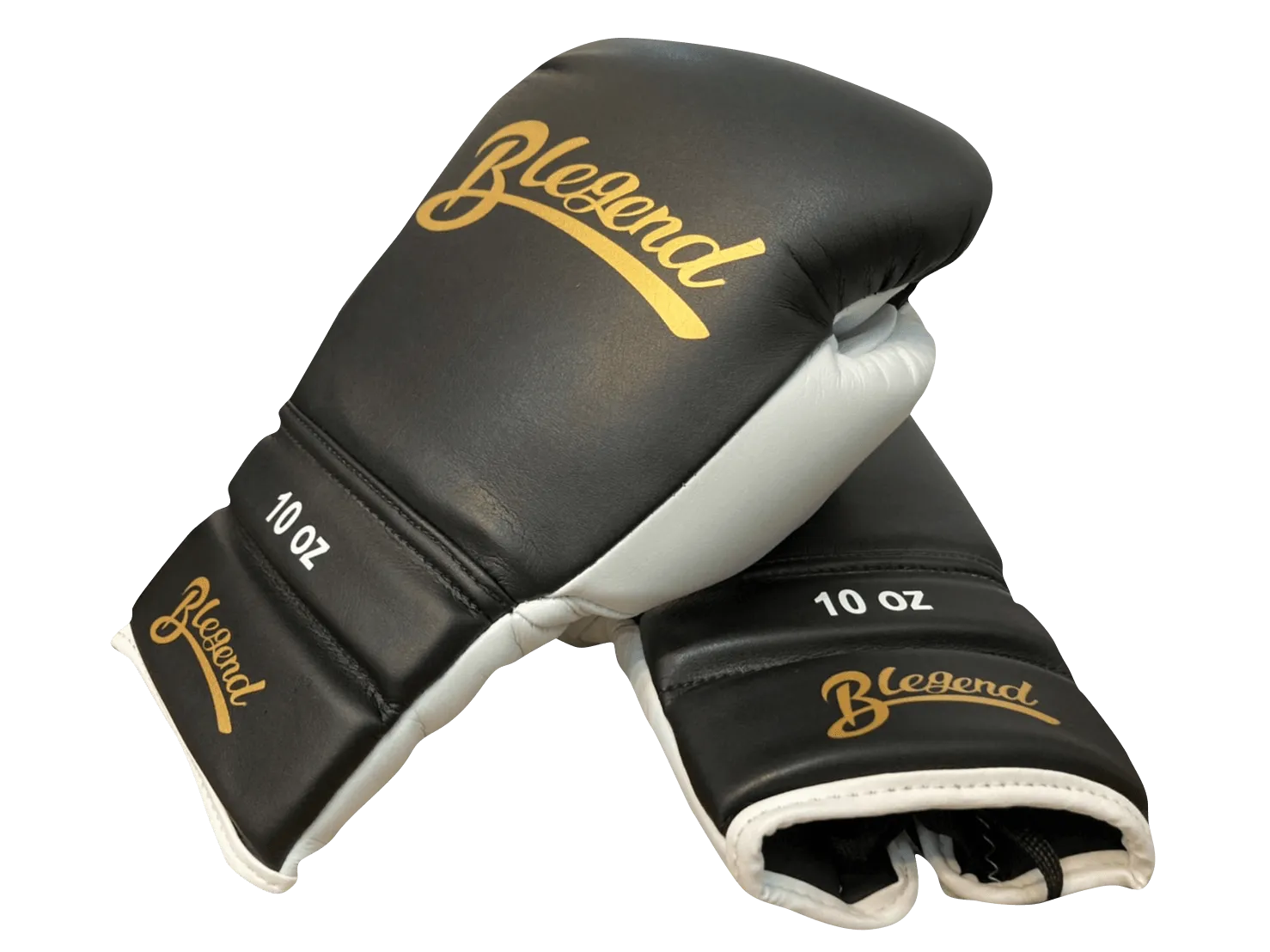 Blegend Boxing Gloves BGLLP Lace Up Black White