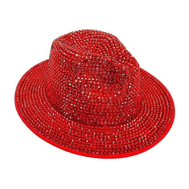 Bling Studded Panama Hat