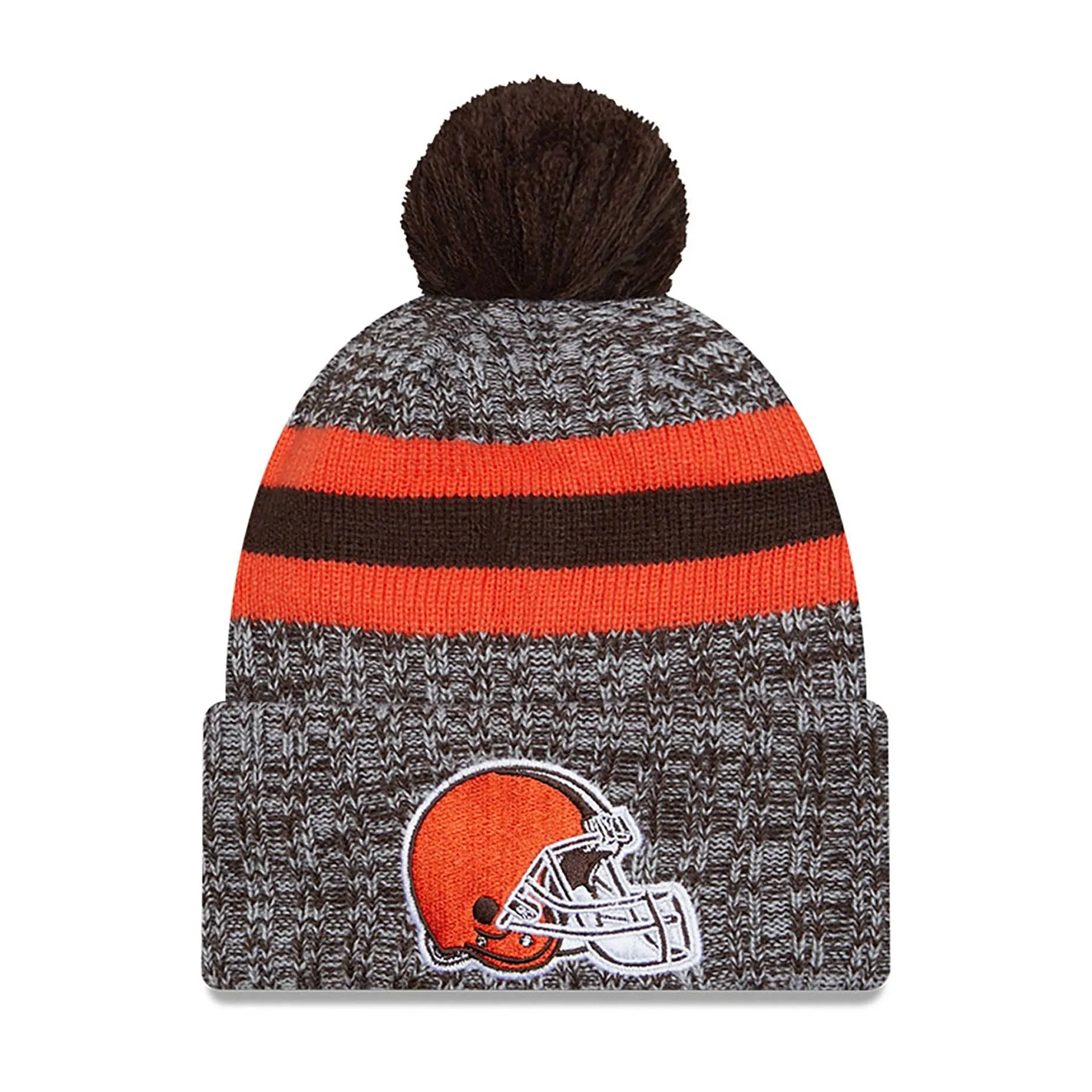 Cleveland Browns NFL Sideline 2023 Brown Bobble Knit Hat