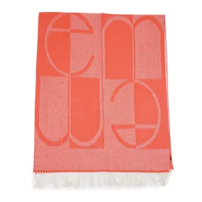 E.Marinella Wool Scarf with Logo Motif