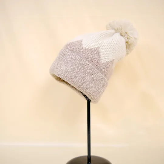 Fleece Lined Pom Pom Hat