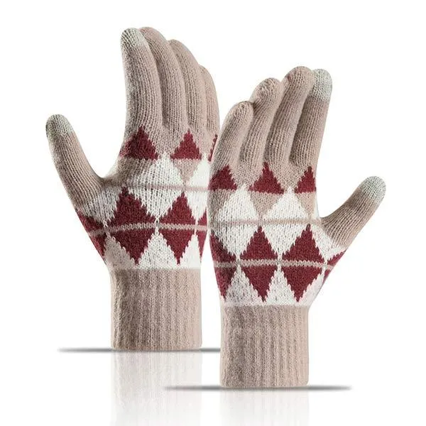 Fleece Thickened Touch Screen Warm Gloves 43850679C