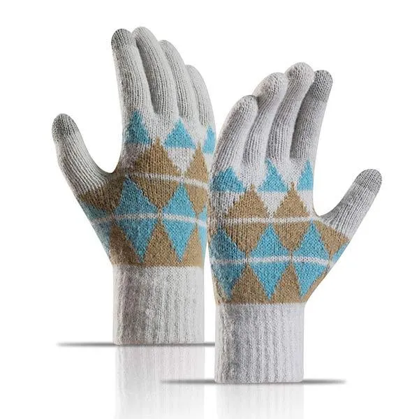 Fleece Thickened Touch Screen Warm Gloves 43850679C