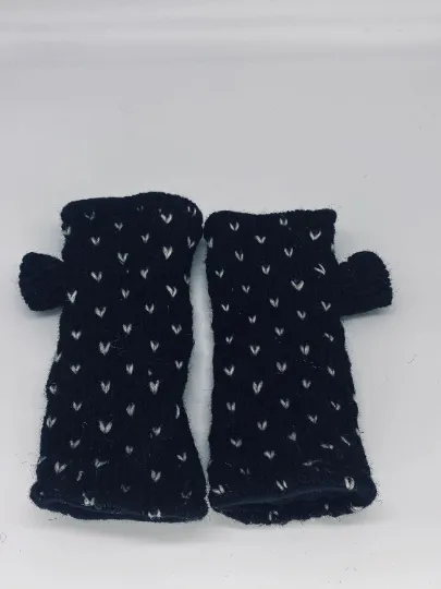 Gray Crocheted Hand Warmers with Fleece Lining from Nepal