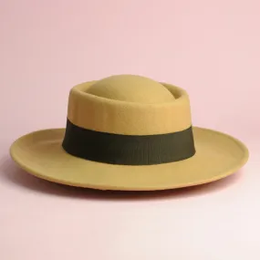 Ida Posh Redd Porkpie Sirocco Tan Fedora Hat