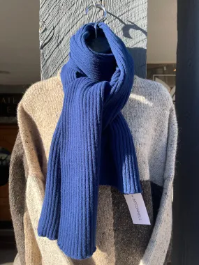 Irish - Rib Scarf - Blue