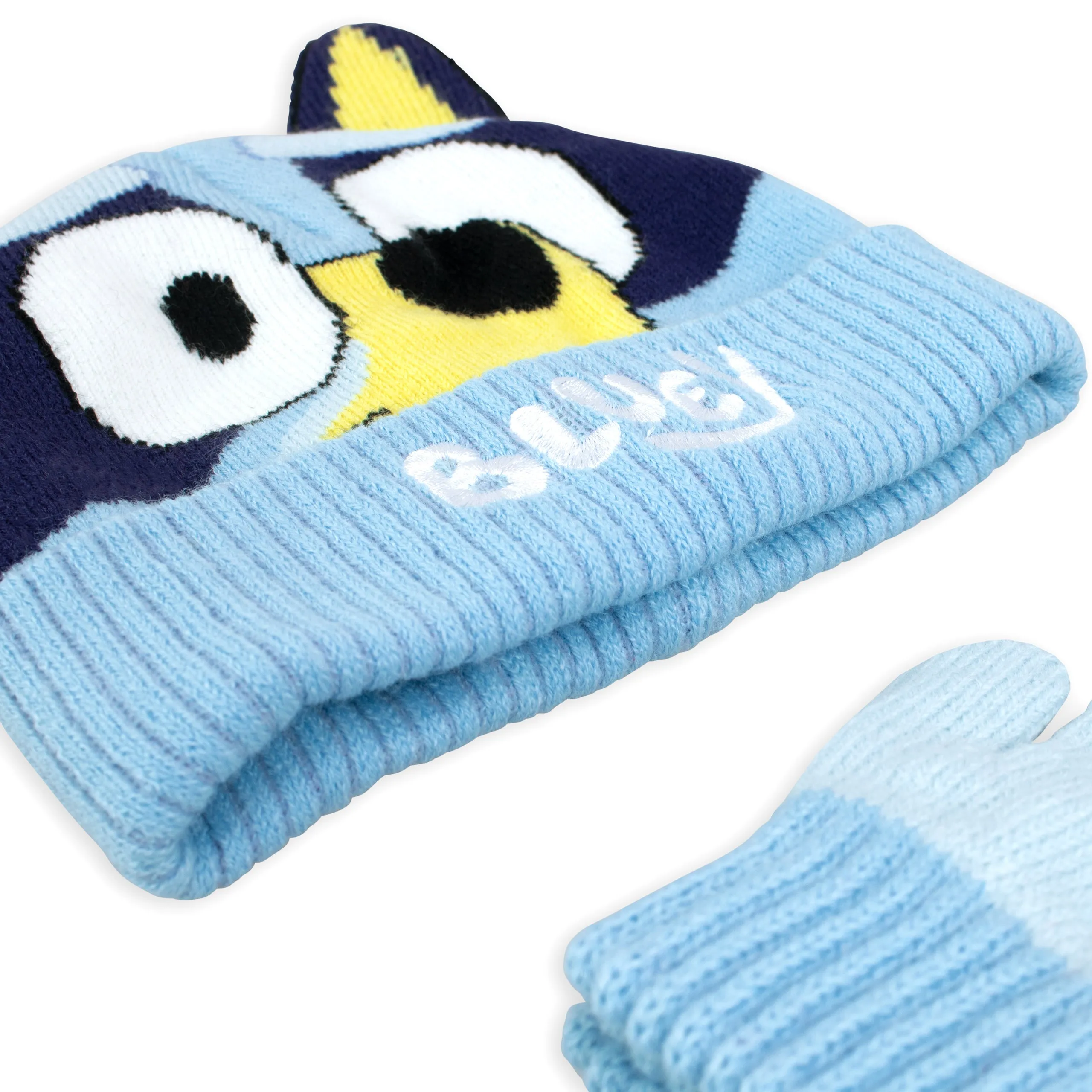 Kids Bluey Winter Hat and Glove Set