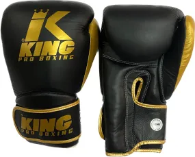 King Pro Boxing Gloves Star 16 Black Gold