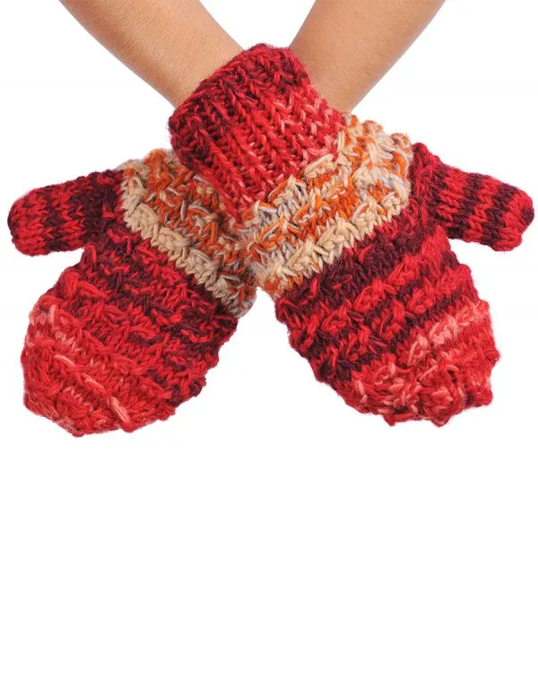 Knit Wool Mittens