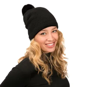 Loren Beanie (Black/Black)