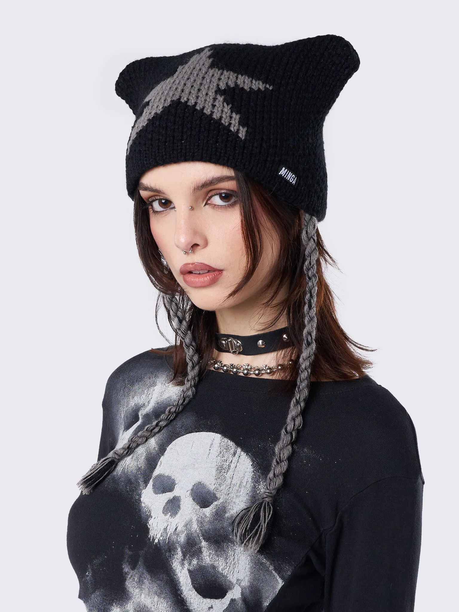 Minga Star Knitted Beanie