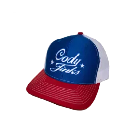 Red, White, & Blue Cody Jinks Script Hat