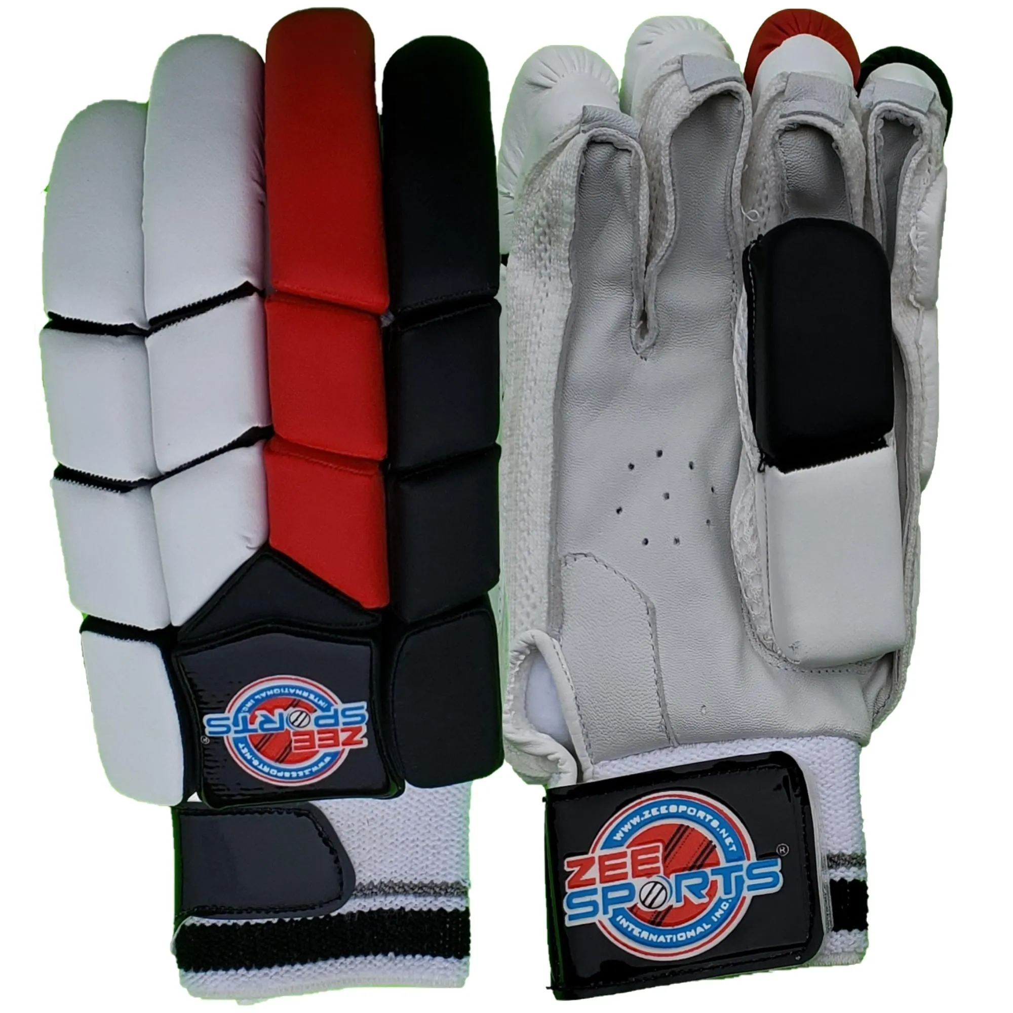 Zee Sports Batting Gloves Red Black